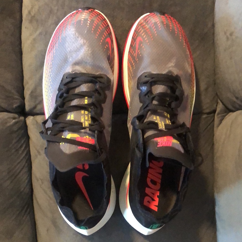 ✨SOLD✨Nike Men’s Zoom Fly SP Fast Black Red Orbit Running Shoes - Picture 7 of 9